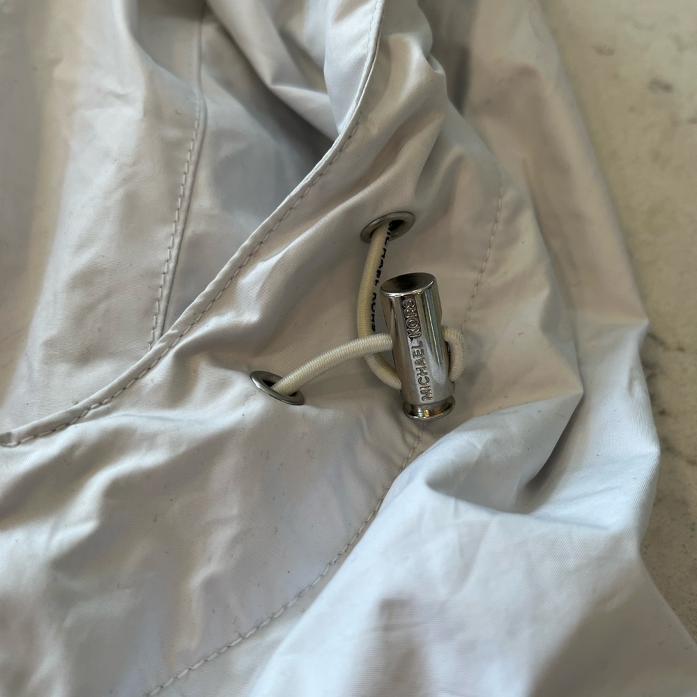 Michael Kors Lightweight Hooded Jacket Large White - Picture 5 of 9